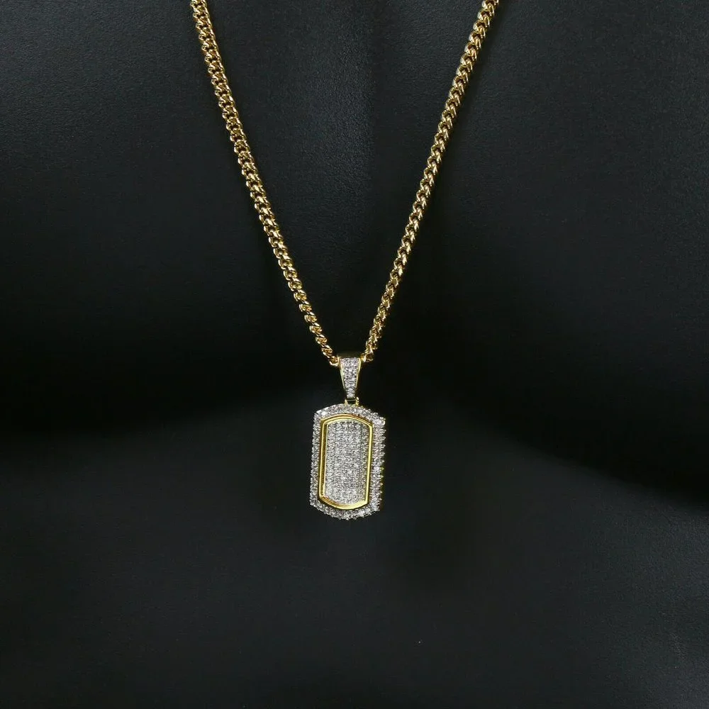 14k Gold Dog Tag 30